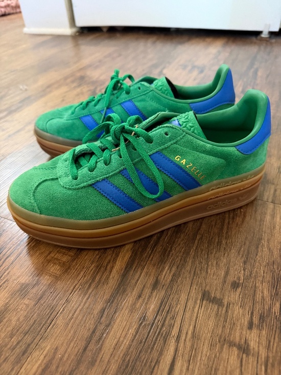adidas Shoes - ADIDAS GAZELLE BOLD GREEN BLUE GUM
